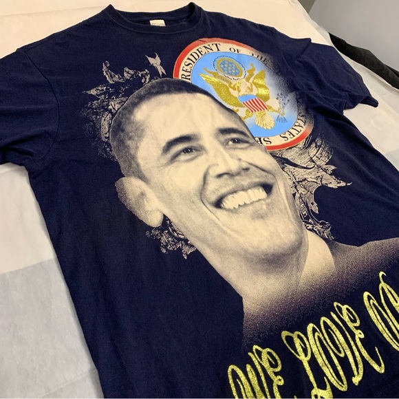 Phat Farm Obama President US Seal ALL OVER Design 2XL Vintage Y2K - Picture 3 of 8